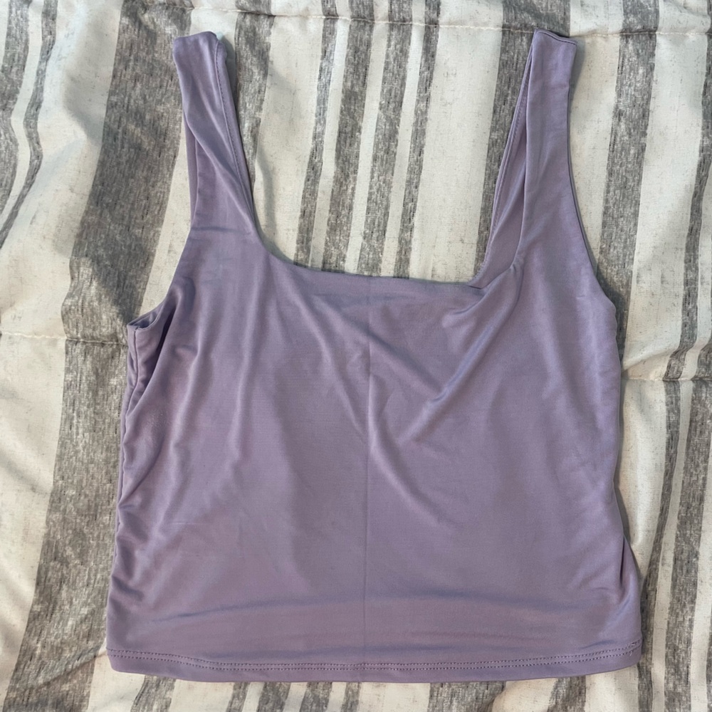 Ladies lightweight cropped tank